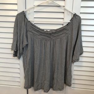 american eagle off the shoulder top